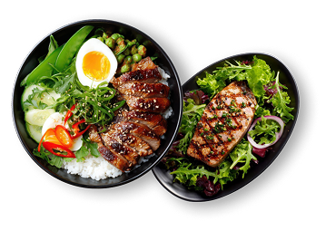 Fresh meal plate